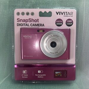 Vivitar SnapShot 12MP Pink Digital Point-and-Shoot Camera